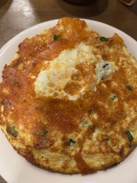 チーズ入り豆腐のお好み焼き